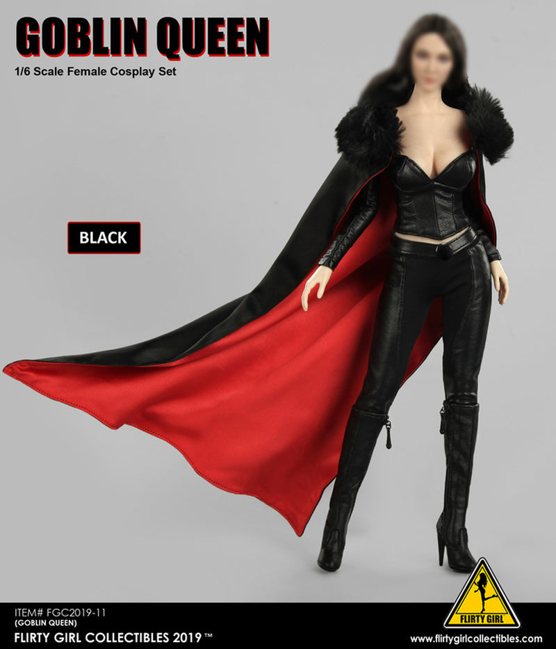 Load image into Gallery viewer, Black &amp; Red Cape
