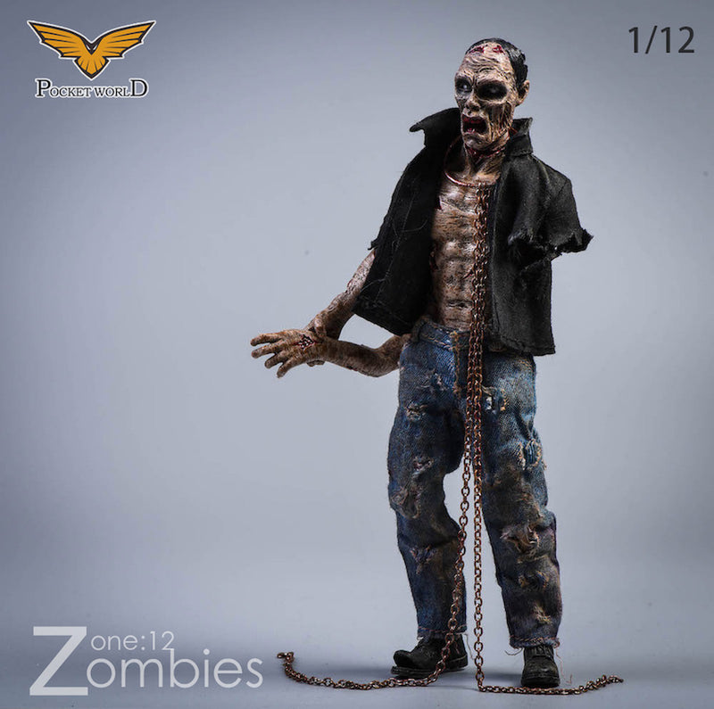 Load image into Gallery viewer, 1/12 - Zombie - Male Zombie Body w/Head Sculpt Type 1
