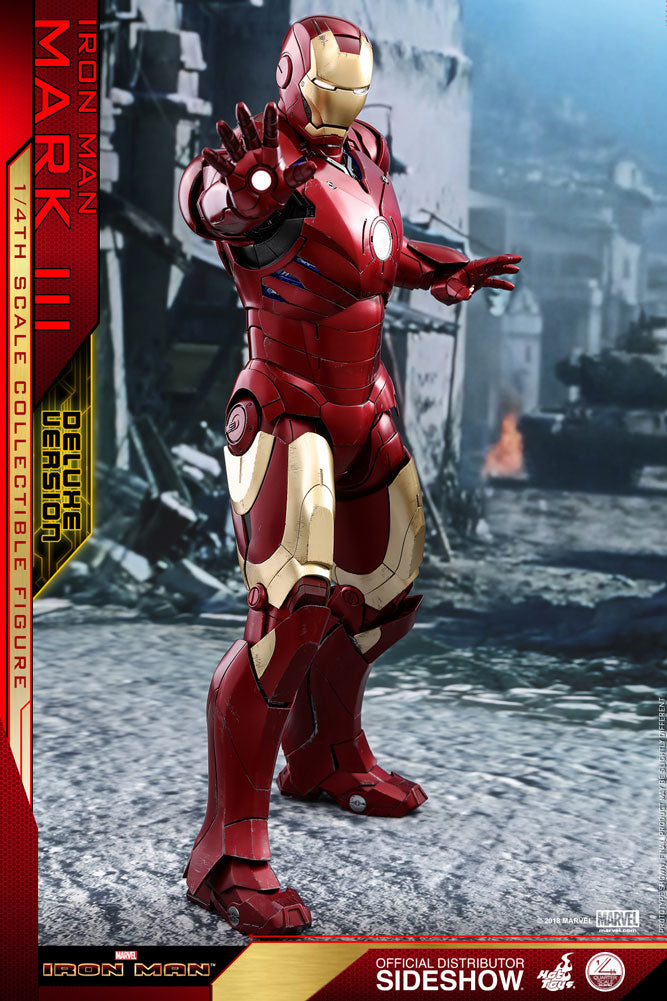 Load image into Gallery viewer, 1/4 Scale - Iron Man Mark III Deluxe Version - MINT IN BOX
