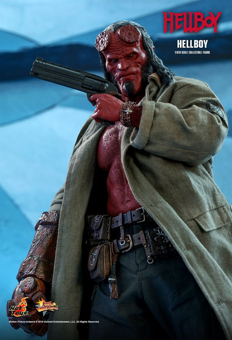 Load image into Gallery viewer, Hellboy - Male Head Sculpt w/Horns &amp; Flame Crown
