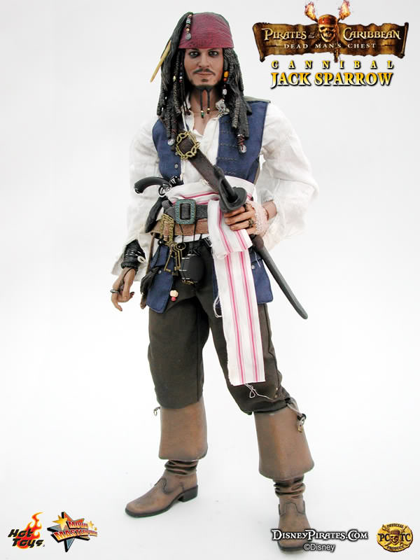 Load image into Gallery viewer, POTC DMC Jack Sparrow - Male Head Sculpt w/Johnny Depp Likeness
