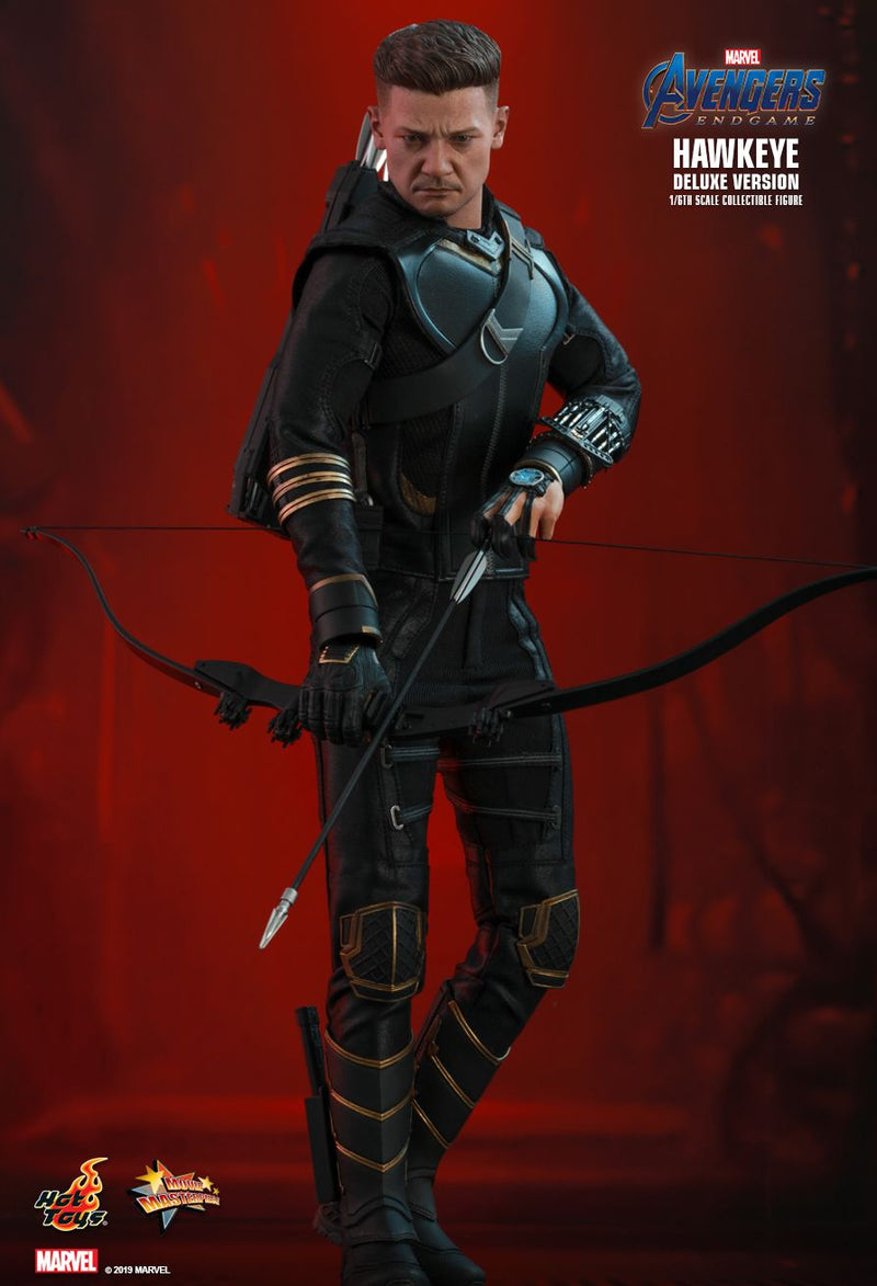 Load image into Gallery viewer, Endgame - Hawkeye - Black &amp; Gold Like Boots w/Dagger (Peg Type)
