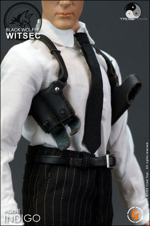 Load image into Gallery viewer, WITSEC Agent Indigo - Male Body w/Head Sculpt &amp; Full Suit Set
