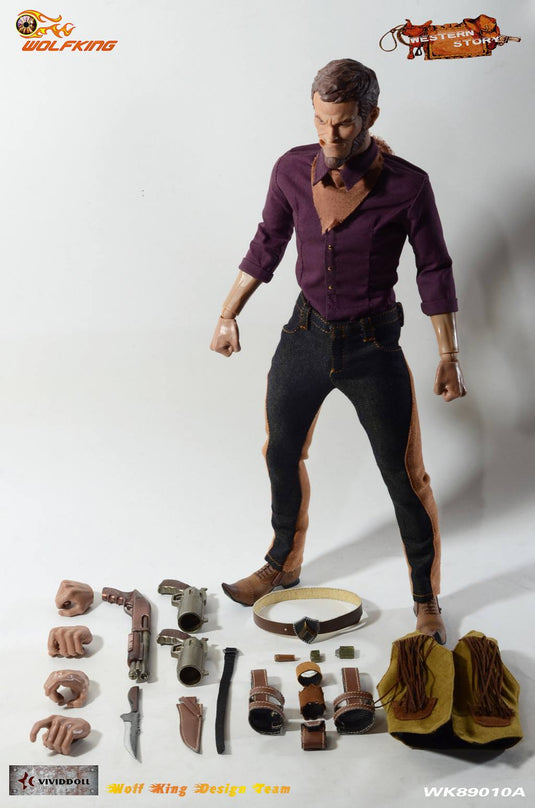Redhead Denny - Leather Like Belt & Pouch Set