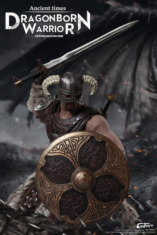 Dragonborn Warrior - Metal Horned Dragonborn Helmet
