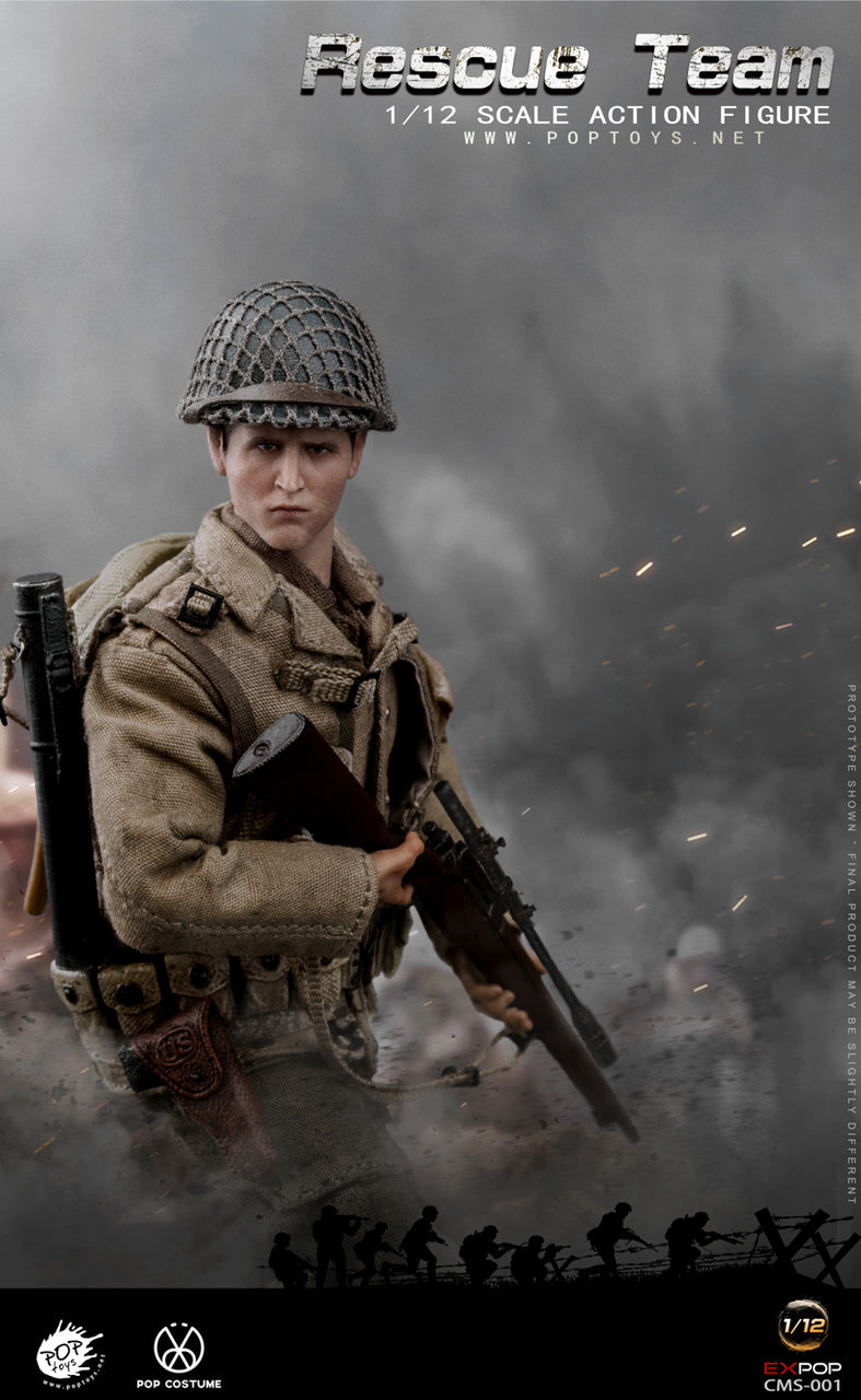 Load image into Gallery viewer, 1/12 - WWII - Rescue Team - Male Head Sculpt
