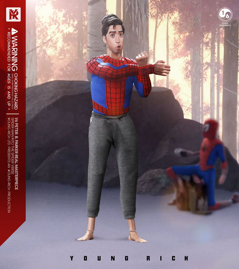 Load image into Gallery viewer, Middle Aged Spiderman - Base Figure Stand w/Background
