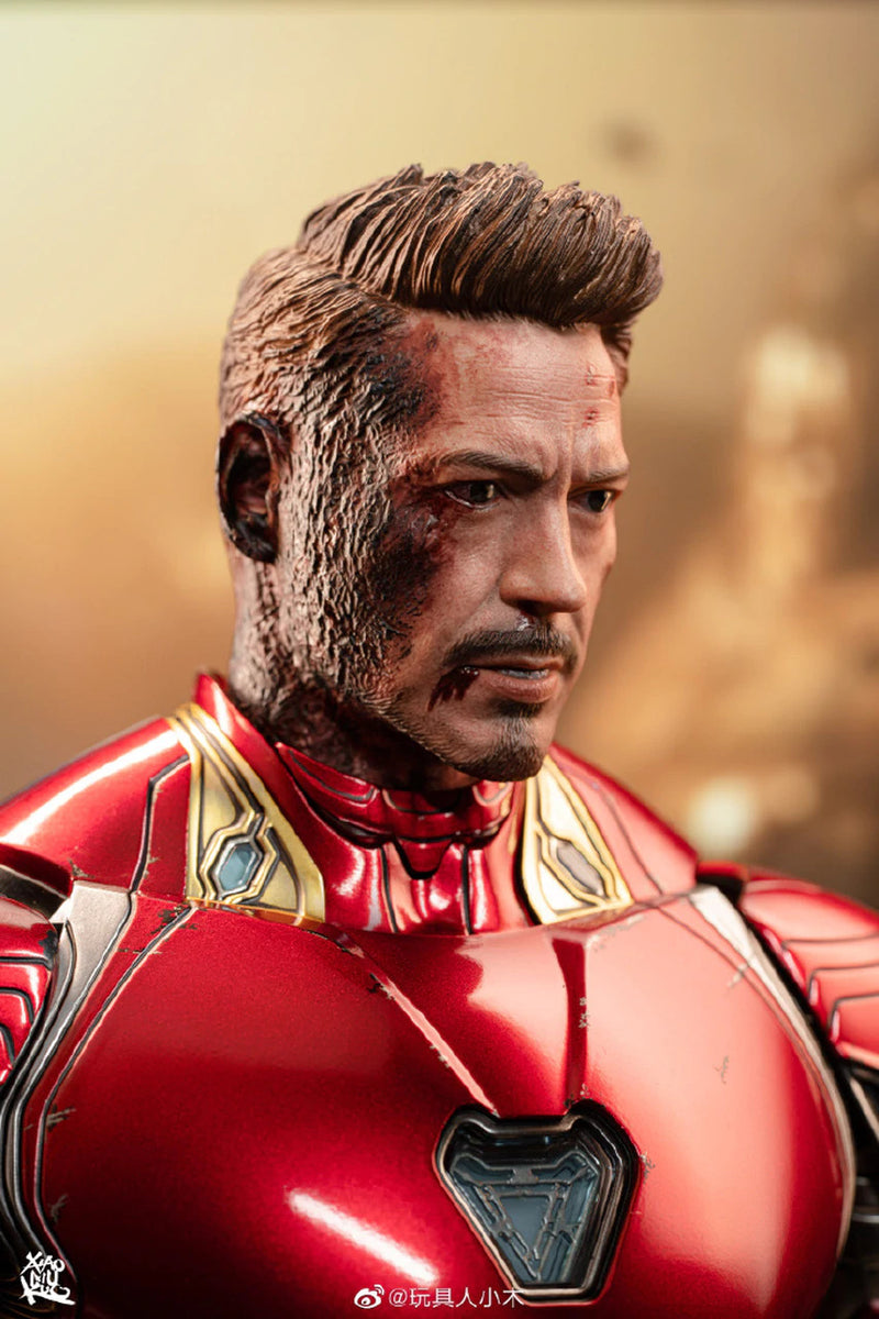Load image into Gallery viewer, Custom Tony Stark Head Sculpts 2-Pack - MINT IN BOX
