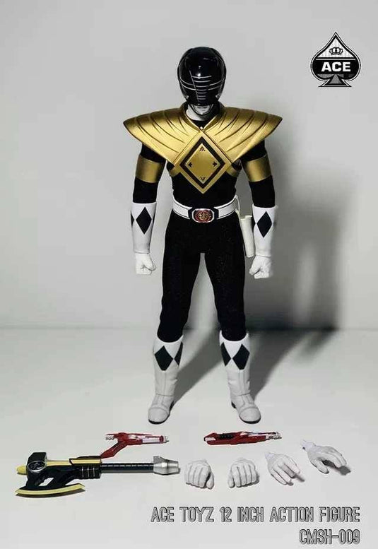 Golden Black Hero - White & Black Boots (Peg Type)