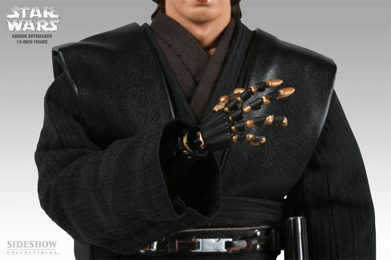 Load image into Gallery viewer, STAR WARS - Anakin Skywalker - DAMAGED Black Leather Like Vest
