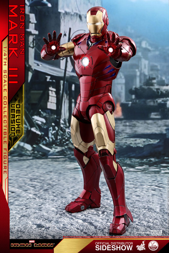 Load image into Gallery viewer, 1/4 Scale - Iron Man Mark III Deluxe Version - MINT IN BOX
