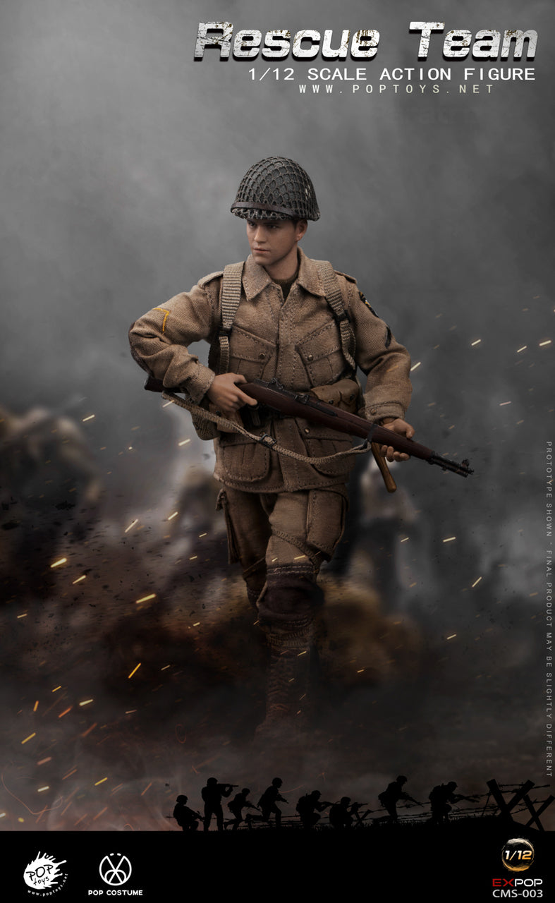 Load image into Gallery viewer, 1/12 - WWII - Rescue Team - Male Head Sculpt
