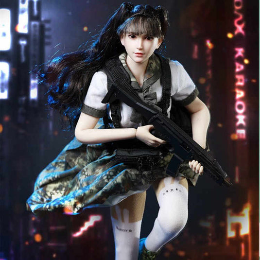 Armed Female 3.0 - Tan & White Leggings