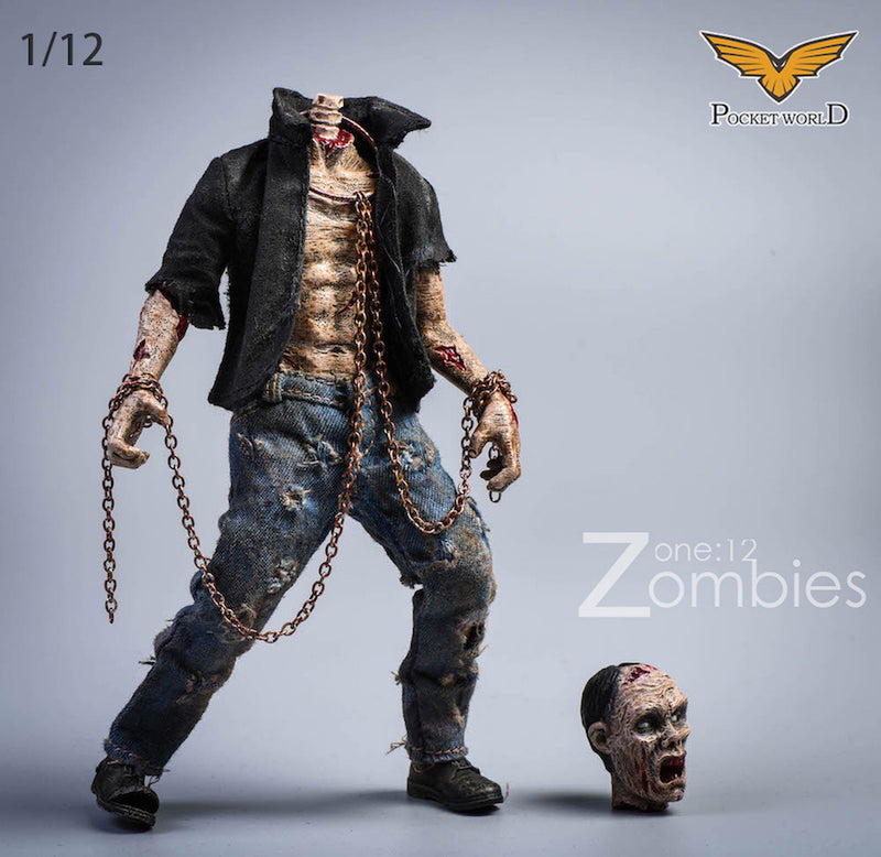 Load image into Gallery viewer, 1/12 - Zombie - AA Male Zombie Body w/Head Sculpt Type 1
