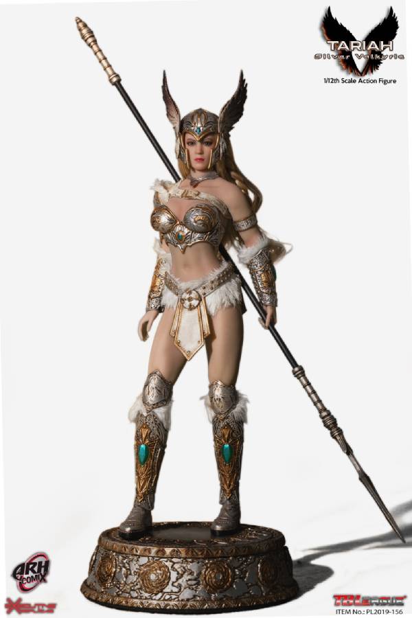 Load image into Gallery viewer, 1/12 - Tariah Silver Valkyrie - Silver Like Boots w/Greaves Set
