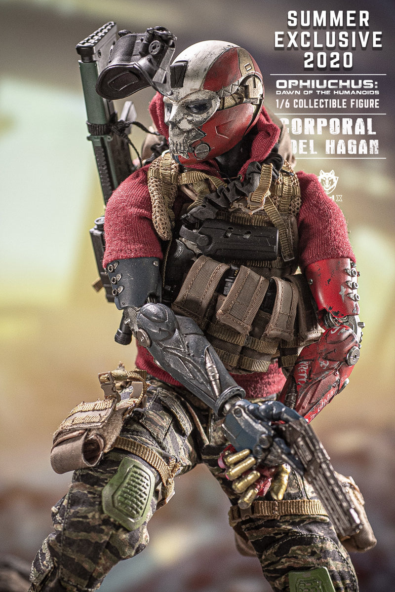 Load image into Gallery viewer, Cpl. Joel Hagan Red Ver. - Weathered Sleeveless Wired Hoodie
