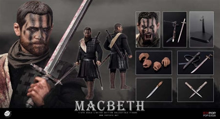 Macbeth - Male Expression Head Sculpt w/Facepaint