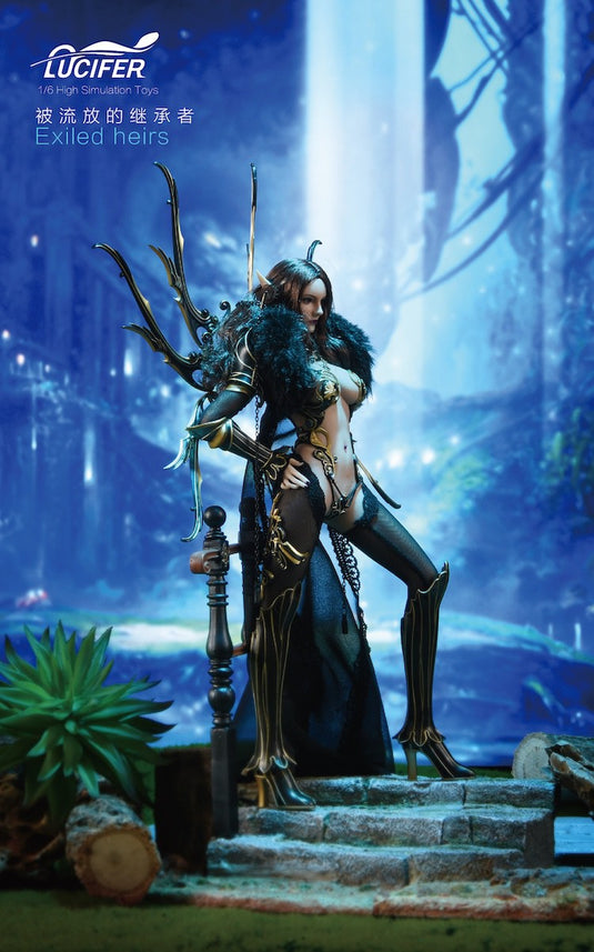 Exiled Heirs - Female Demon - Elvish Style Sword (x6) w/Back PC.