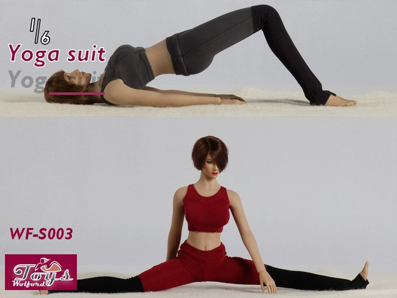 Load image into Gallery viewer, Yoga Suit B - Red Sports Top
