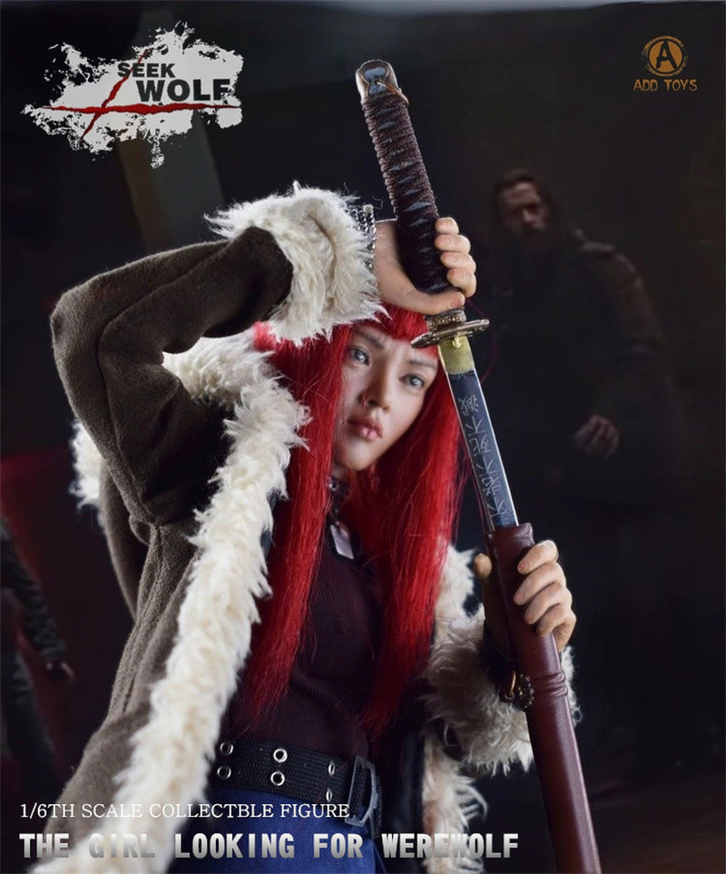 Load image into Gallery viewer, Seek Wolf - Metal Katana Sword w/Sheath
