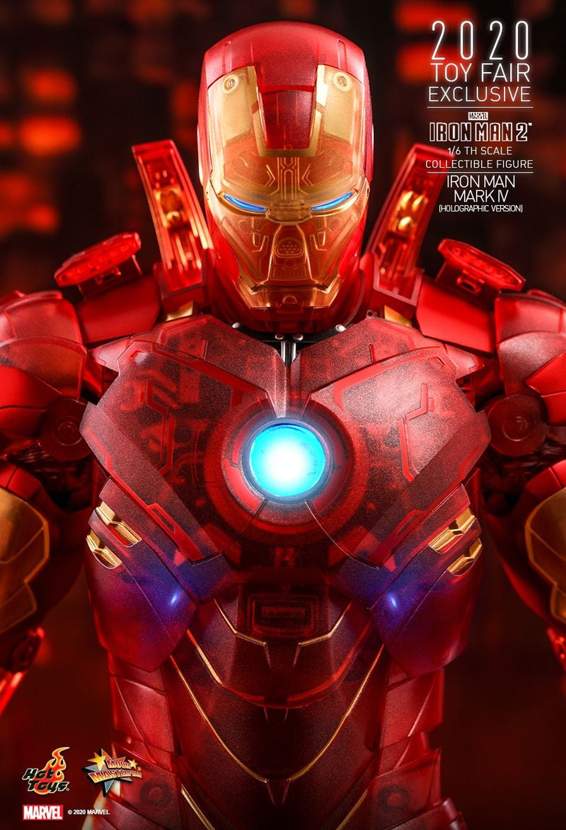 Load image into Gallery viewer, Iron Man Mark IV Holographic Version w/Hologram Head Sculpt - MINT IN BOX
