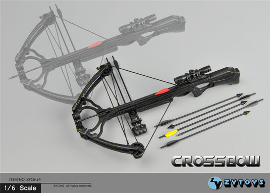 Black Crossbow w/Arrows - MINT IN BOX