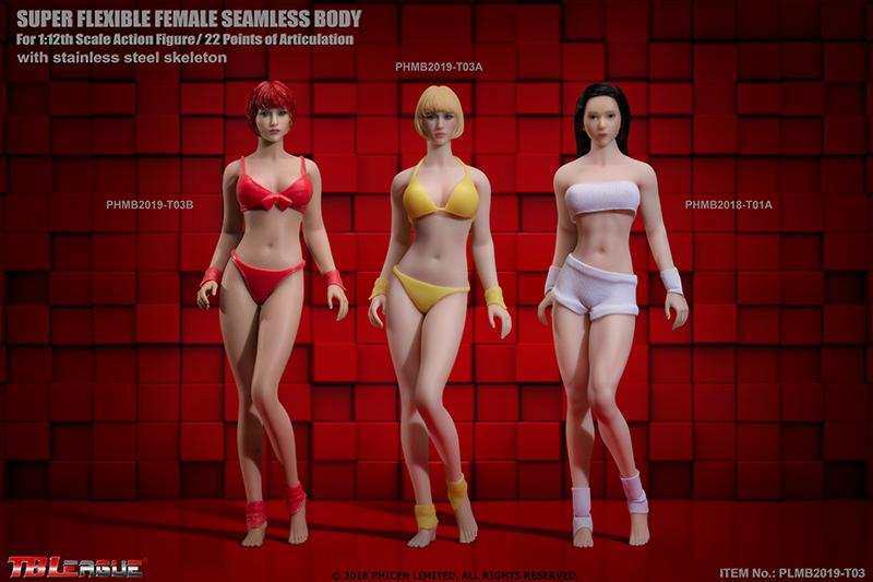 Load image into Gallery viewer, 1/12 Scale - Suntan Female Set - Red Ankle Bracelets
