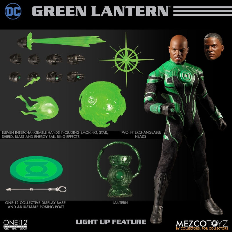 Load image into Gallery viewer, 1/12 - Green Lantern - Black Gloved Elemental FX Hand Set Type 1
