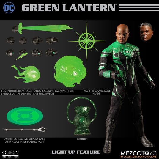 1/12 - Green Lantern - Black Gloved Elemental FX Hand Set Type 1