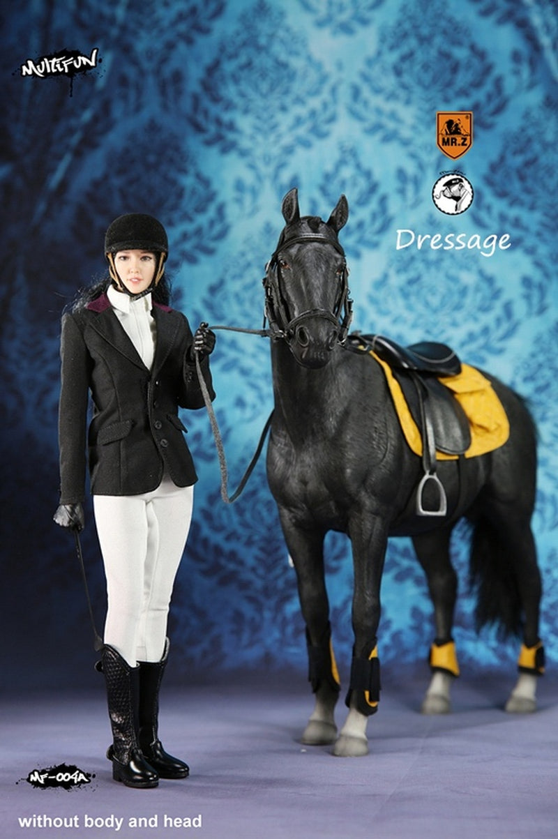 Load image into Gallery viewer, Female Equestrian Dressage Set w/Horse &amp; Body - MINT IN BOX
