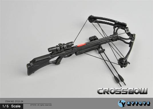 Black Crossbow w/Arrows - MINT IN BOX