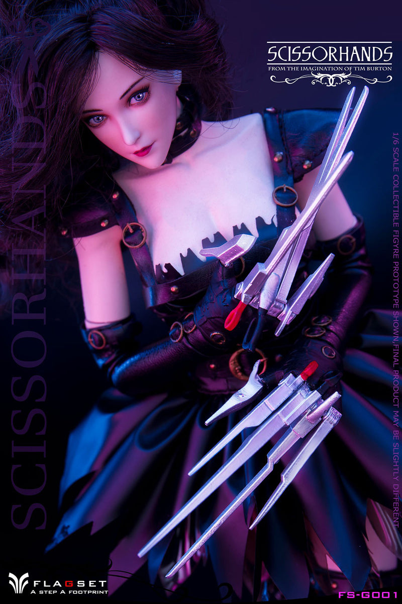 Load image into Gallery viewer, Lady Scissorhands - Black Leather Like Corset
