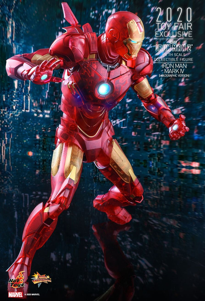 Load image into Gallery viewer, Iron Man Mark IV Holographic Version w/Hologram Head Sculpt - MINT IN BOX
