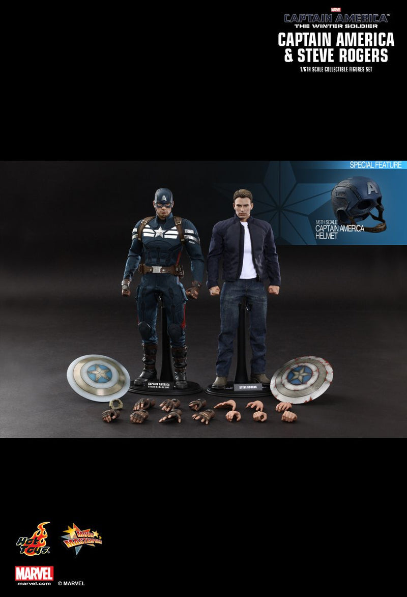 Load image into Gallery viewer, Captain America: TWS - Steve Rogers &amp; Cap 2-Pack - MINT IN BOX

