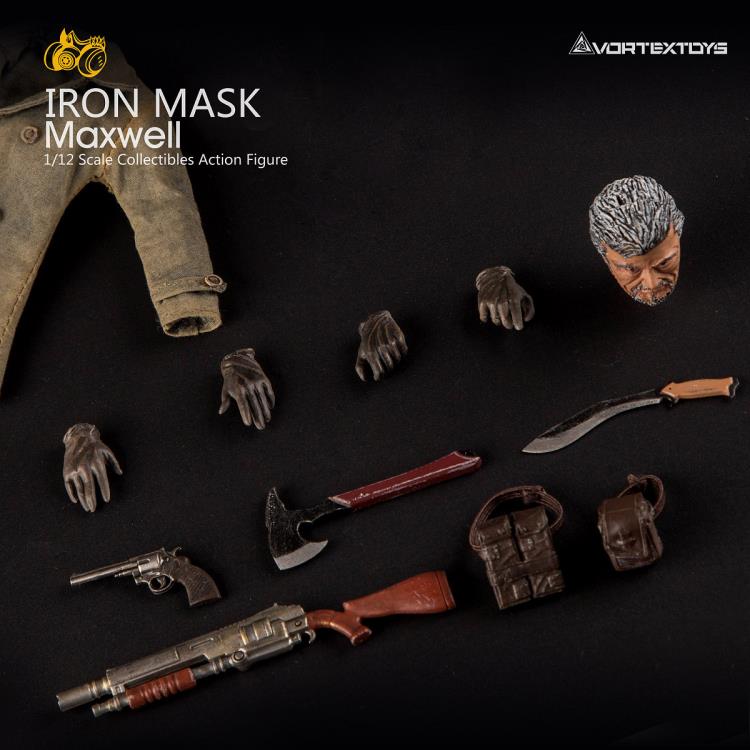 Load image into Gallery viewer, 1/12 - Iron Mask - Maxwell - Male Head Sculpt w/Gas Mask
