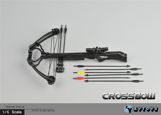 Black Crossbow w/Arrows - MINT IN BOX