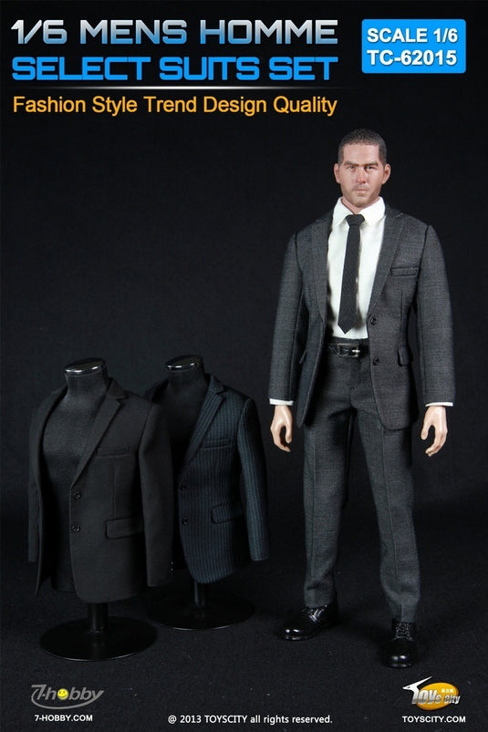 Men's Homme Select Suits - Black Shoes w/Pegs (Peg Type)