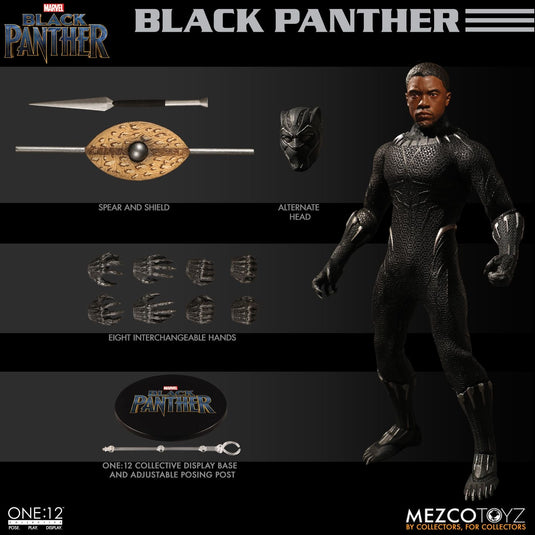 1/12 - Black Panther - Masked Male Head Sculpt