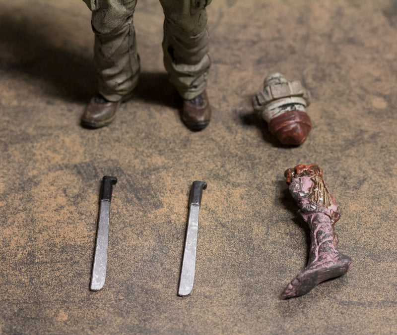 Load image into Gallery viewer, 5 INCH SCALE - TWD - Bob Stookey (Damaged) w/Survival Gear Set
