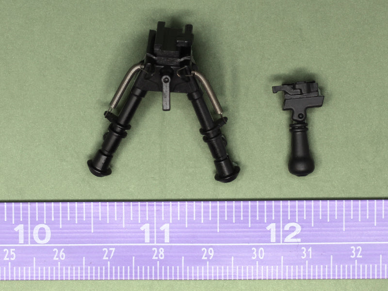 Load image into Gallery viewer, 1/6 - Custom - Modular M14 EBR Rifle Set w/Custom Magnetic Attachments (GREEN)
