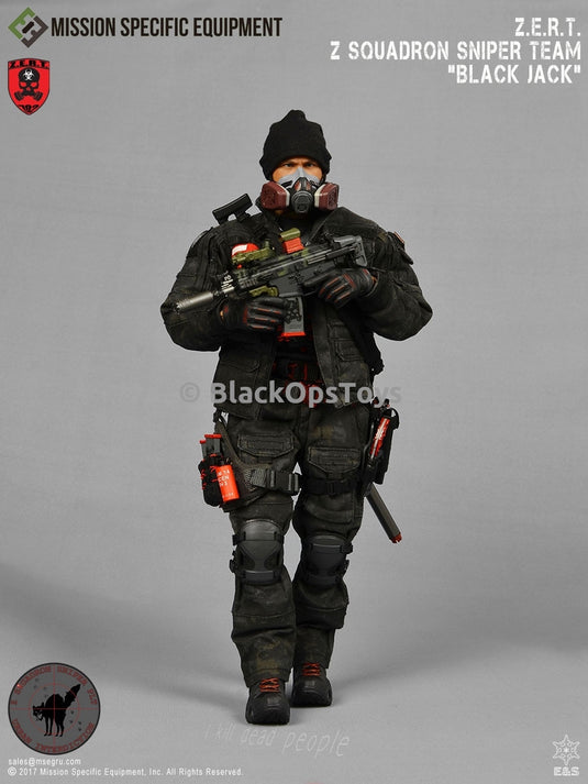 ZERT Z Squadron Urban Sniper in Black Multicam "Black Jack" The Division Dark Zone Agent Mint in Box