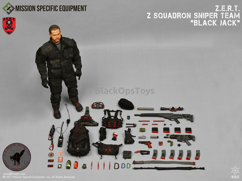 Load image into Gallery viewer, ZERT Z Squadron Urban Sniper &quot;Black Jack&quot; - MINT IN BOX
