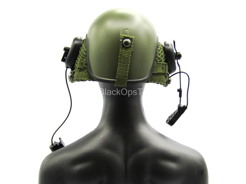 Load image into Gallery viewer, US Army Armor Tanker Crewman - Green Helmet Set
