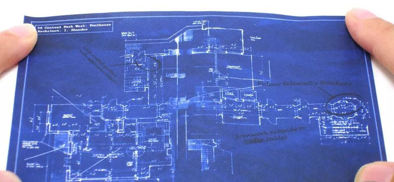 Load image into Gallery viewer, Ghostbusters Newspaper Files &amp; Blue Print Posters
