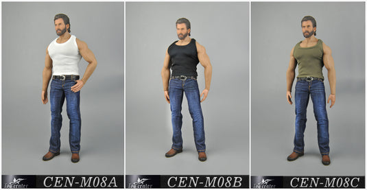 Tank & Jean Set - Brown Shoes (Peg Type)