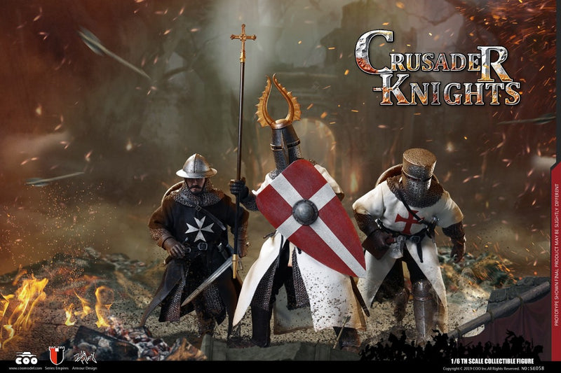 Load image into Gallery viewer, Crusader Knights - Metal Light Grey &amp; Brown Greaves
