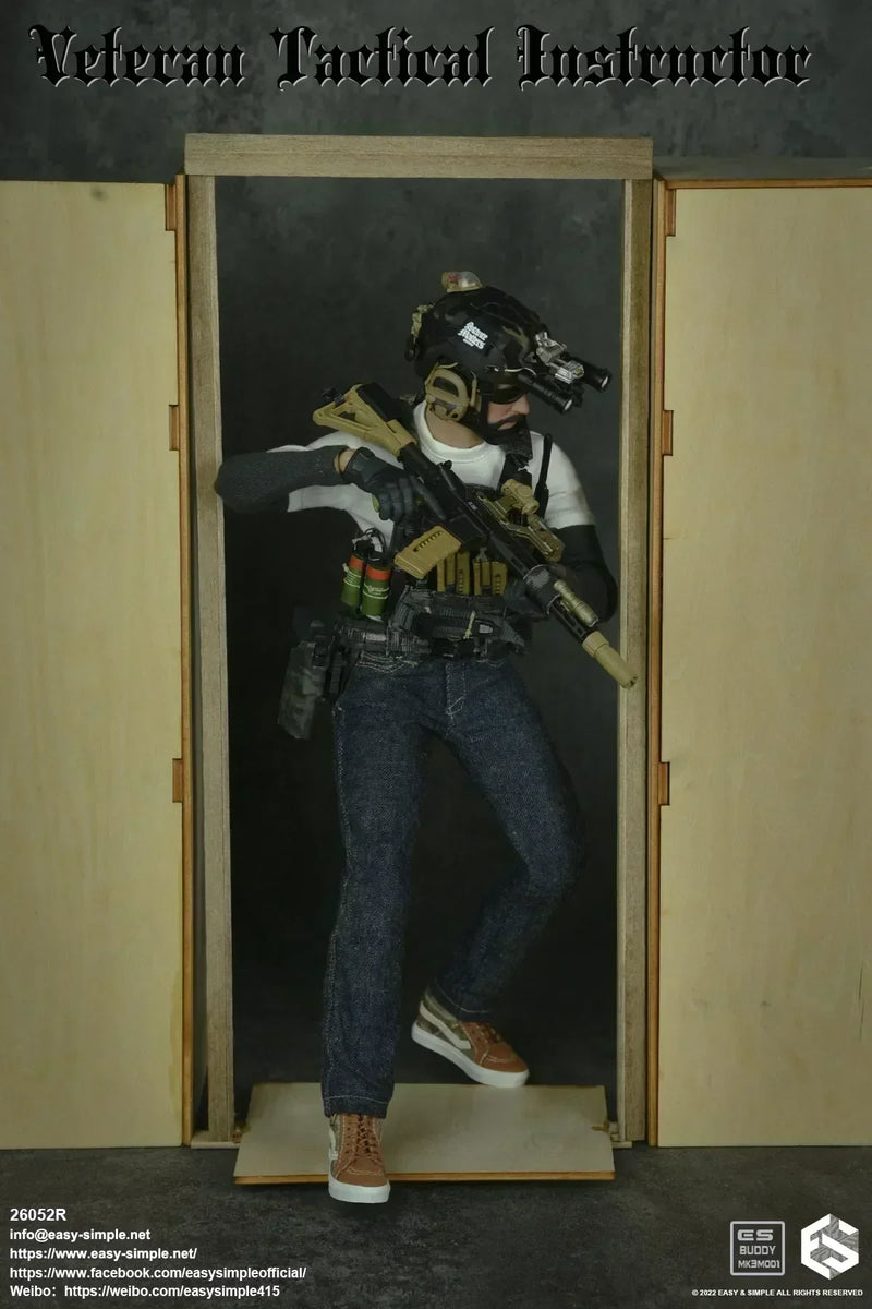Load image into Gallery viewer, Veteran Tactical Instructor - Black Multicam Helmet w/NVG Set
