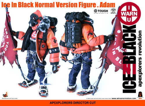 Tough Apexplorers - Adam - Black & Orange Gloved Hand Set