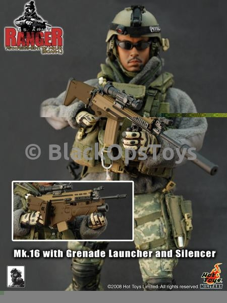 Load image into Gallery viewer, Rare Hot Toys U.S. Army Ranger 75th Ranger Regiment with MK16 Scar-L Mint in Box
