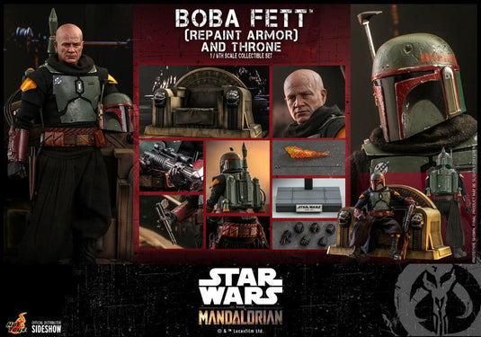 Star Wars Boba Fett Repaint - Male Body w/Black Robes & Head Sculpt